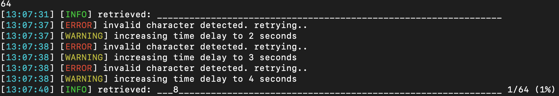 starts to query filename of id 3